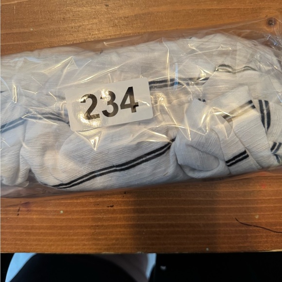 Green Envelope White and Black Striped Tank Top‎ - Picture 6 of 8